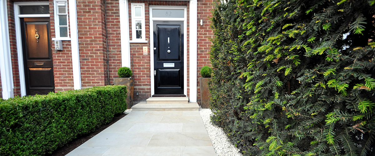 Classic Garden makeover for Front Garden in London SW3